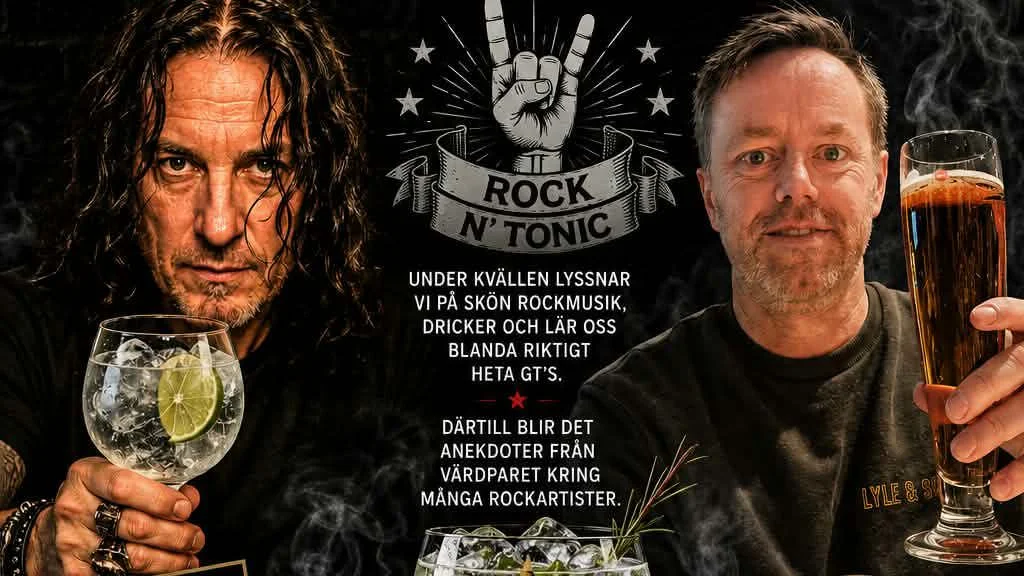 Gin & tonic-provning med hårdrockstema